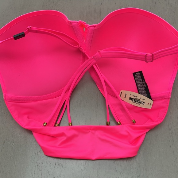 NWT Victoria’s Secret Very Sexy push-up bright pink triple strap cross back - Picture 7 of 7